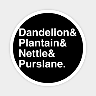 Plant Names Ampersand Magnet